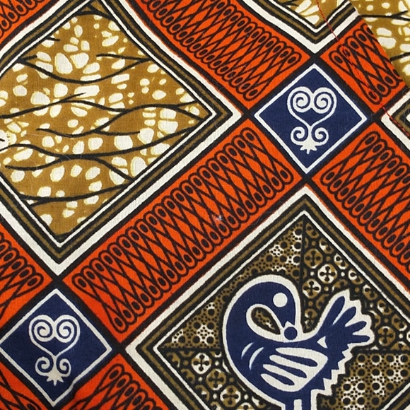 Handmade Wax Print Cotton Short Shorts OOAK  30/31 - Picture 2 of 8